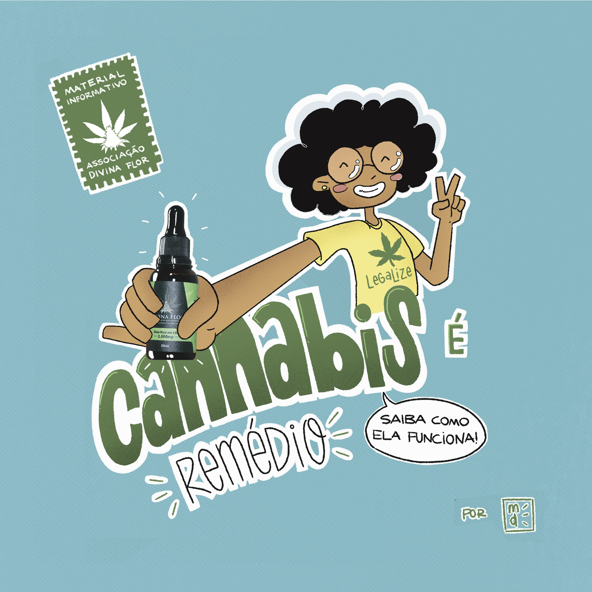 “Cannabis é Remédio”: Divina Flor lança 2ª edição da Cartilha em Quadrinhos