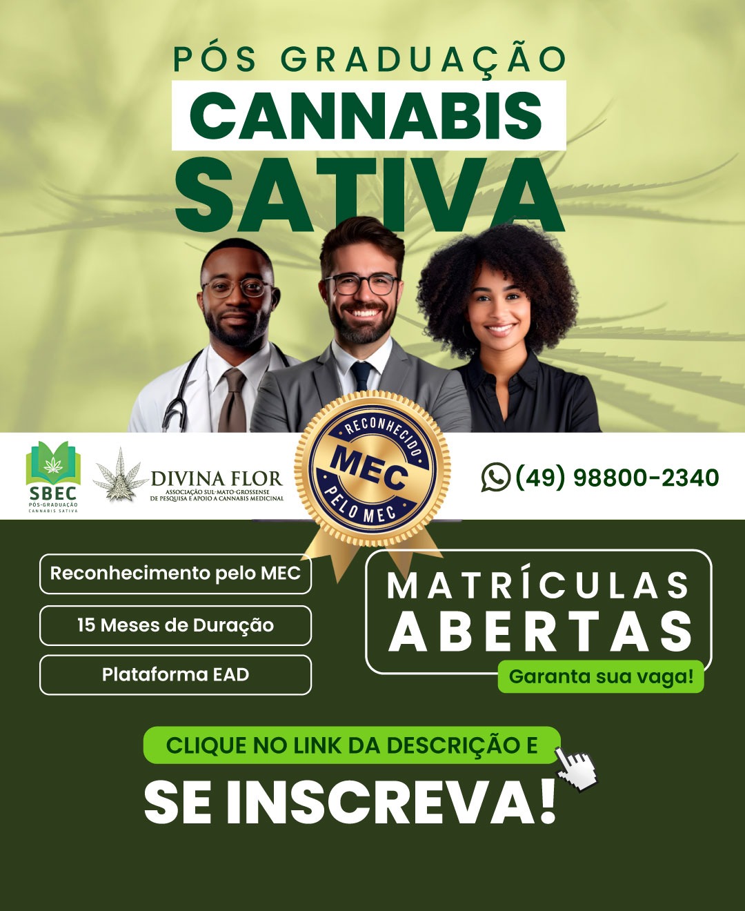 Pós Graduação em Cannabis Sativa – SBEC