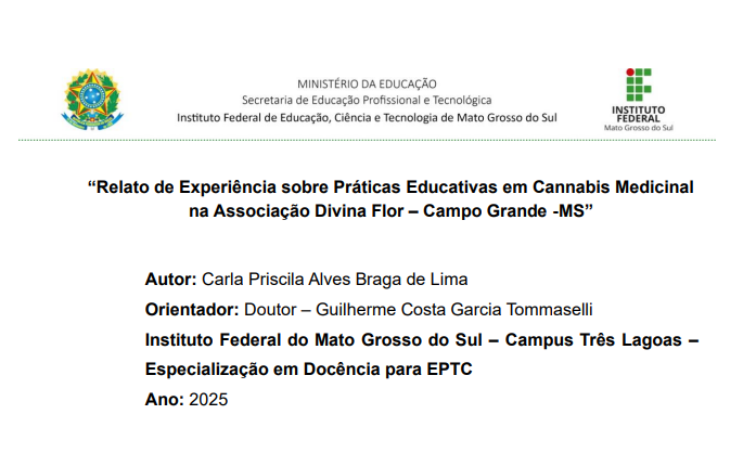 Associação Divina Flor celebra a publicação do artigo de Carla Priscila sobre nossas práticas educativas